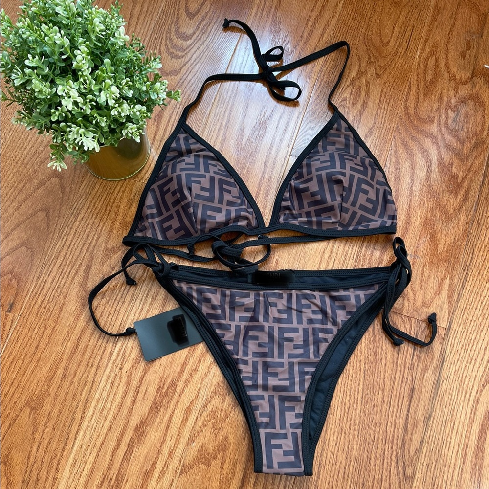 2 piece Fendi bikini sexy bathing suit designer